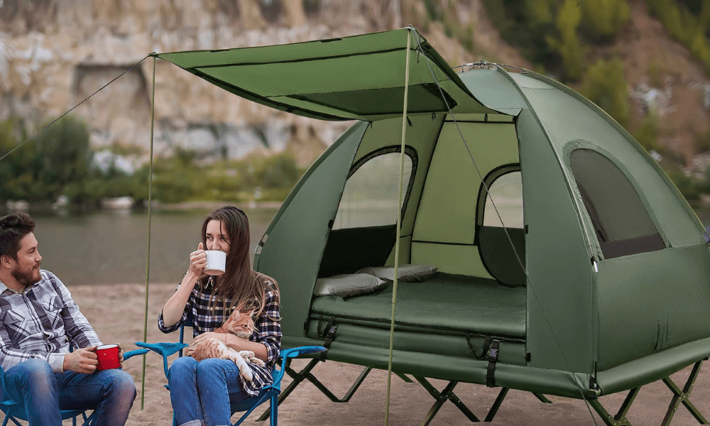 2 Person Camping Tent | Pop up Tent | Beach Cabana - Tangkula  tangkula