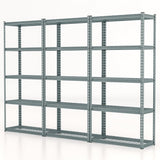 Tangkula 5-Tier Garage Storage Shelves, Heavy Duty Metal Storage Shelving Unit, 35.5" L x 15.5" W x 72" H