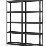 Tangkula 5-Tier Garage Storage Shelves, Heavy Duty Metal Storage Shelving Unit, 27.5" L x 12" W x 66" H