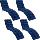 Tangkula  73 x 22 Inch Patio High Back Recliner Cushion with 4 String Ties