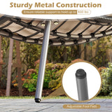 Tangkula Outdoor Rattan Wicker Bistro Conversation Set