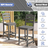 Tangkula Patio HDPE Barstool