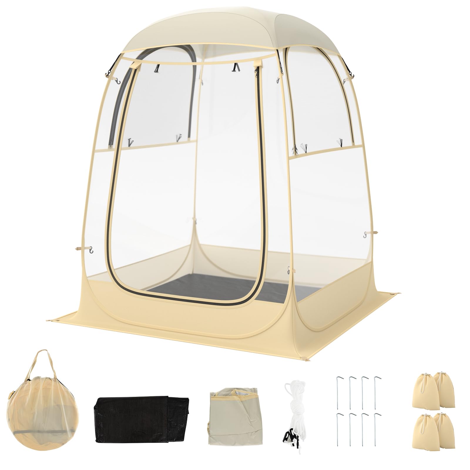 pop up tent aliexpress Tangkula All Weather Sports Tent for 1-2 People, Pop Up Instant Tent with Waterproof Tarp Floor