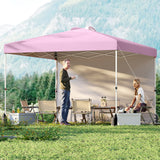 Tangkula 10x10 FT Pop up Canopy with Sidewall