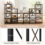 Tangkula 5-Tier Bookshelf, 12 Shelves Storage Organizer Display Shelf for Home Office Living Room