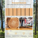 Tangkula 5 FT Wooden Garden Bridge