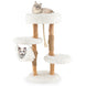 Solid Wood Modern Cat Tower  - Tangkula