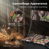 Tangkula Hunting Chair, Foldable Hunting Blind Chair with Storage Pocket