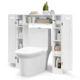 Over The Toilet Storage Cabinet, Bathroom Space Saver - Tangkula