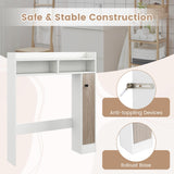 Tangkula Over The Toilet Storage Cabinet, Freestanding Bathroom Space Saver