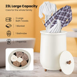 Tangkula Towel Warmer Bucket, 23L Large Luxury Bucket-Style Towel Warmer