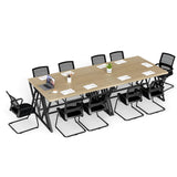 Tangkula 59" Computer Desk with Heavy-Duty Metal Frame & Crossbar