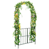 Tangkula 7.5Ft Garden Arbor with Gate