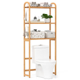 Tangkula 3-Tier Over The Toilet Storage Rack Freestanding Space Saver for Laundry Room