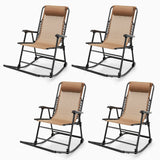 Outdoor Folding Rocking Chair, No Assembly Required