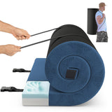 Tangkula Memory Foam Sleeping Pad 74” x 30.5” x 2.5”, Roll Up Floor Mattress with Carry Bag