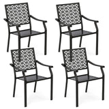 Tangkula Patio Dining Chairs Set