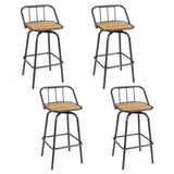 Tangkula 360° Swivel Bar Stool Set of 2