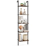 Tangkula 5-Tier Ladder Shelf with Anti-Tipping Kits