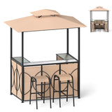 Tangkula 6.5 x 4 x 8 FT Grill Gazebo Set