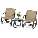 Tangkula 3 Piece Patio Bistro Set