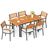 Tangkula 7-Piece Patio Dining Set