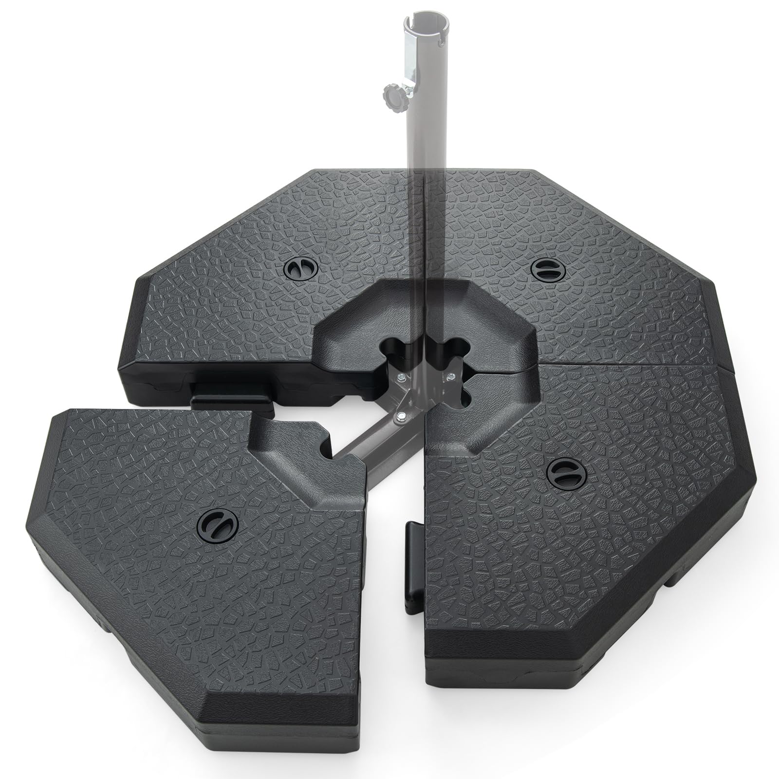 base weights for offset patio umbrella Tangkula 4PCS Patio Cantilever Offset Umbrella Base Weight Stand