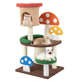 Tangkula 40.5 Inch Mushroom Cat Tree, Cute Cat Tower