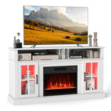 Tangkula Fireplace TV Stand for 65 Inch TV for Living Room