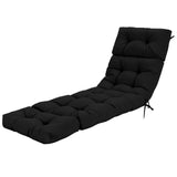 Tangkula  73 x 22 Inch Patio High Back Recliner Cushion with 4 String Ties