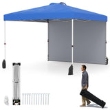 Tangkula 10x10 FT Pop up Canopy with Sidewall