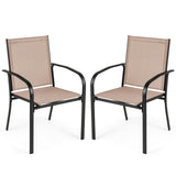 Tangkula Outdoor Dining Chairs Set for Lawn