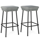 Tangkula Patio Bar Stools Set of 2/4 (29.5”)