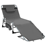 Tangkula Tanning Chair, Outdoor Folding Beach Lounge Chair with Face Hole