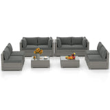 Tangkula 5-Piece Outdoor Patio Sectional Sofa Couch
