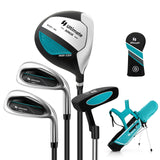 Tangkula Kids Golf Club Set Right Hand, Junior Complete Golf Club Set with 300CC #1 Driver & #7/#S Irons & Putter