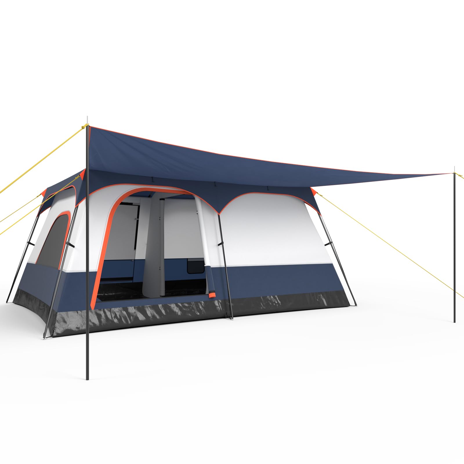 8 to 10 person tent Tangkula 6/8/10-Person Camping Tent with Porch