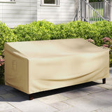 Tangkula Patio Loveseat Cover, 2-Seater Waterproof Outdoor Deep Sofa Cover with Padded Handle & Click-Close Straps