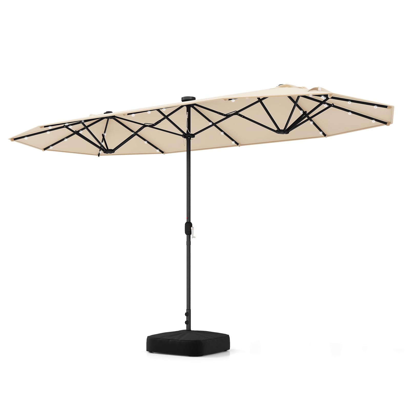 Tangkula 13FT Double-sided Patio Umbrella with Solar Lights, Large Twi – tangkula Tangkula 13FT Double-sided Patio Umbrella with Solar Lights, Large Twi – tangkula