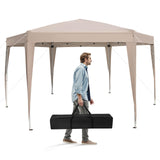Tangkula 13x11.5 FT Hexagonal Pop Up Canopy with 6 Legs and Carry Bag