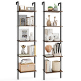 Tangkula 5-Tier Ladder Shelf with Anti-Tipping Kits