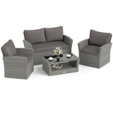Tangkula 4/8 Pieces Patio Furniture Set