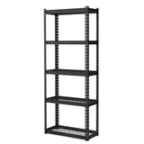 Tangkula 5-Tier Garage Storage Shelves, Heavy Duty Metal Storage Shelving Unit, 27.5" L x 12" W x 66" H