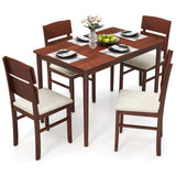 Tangkula Dining Table Set for 4