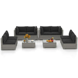 Tangkula 5-Piece Outdoor Patio Sectional Sofa Couch