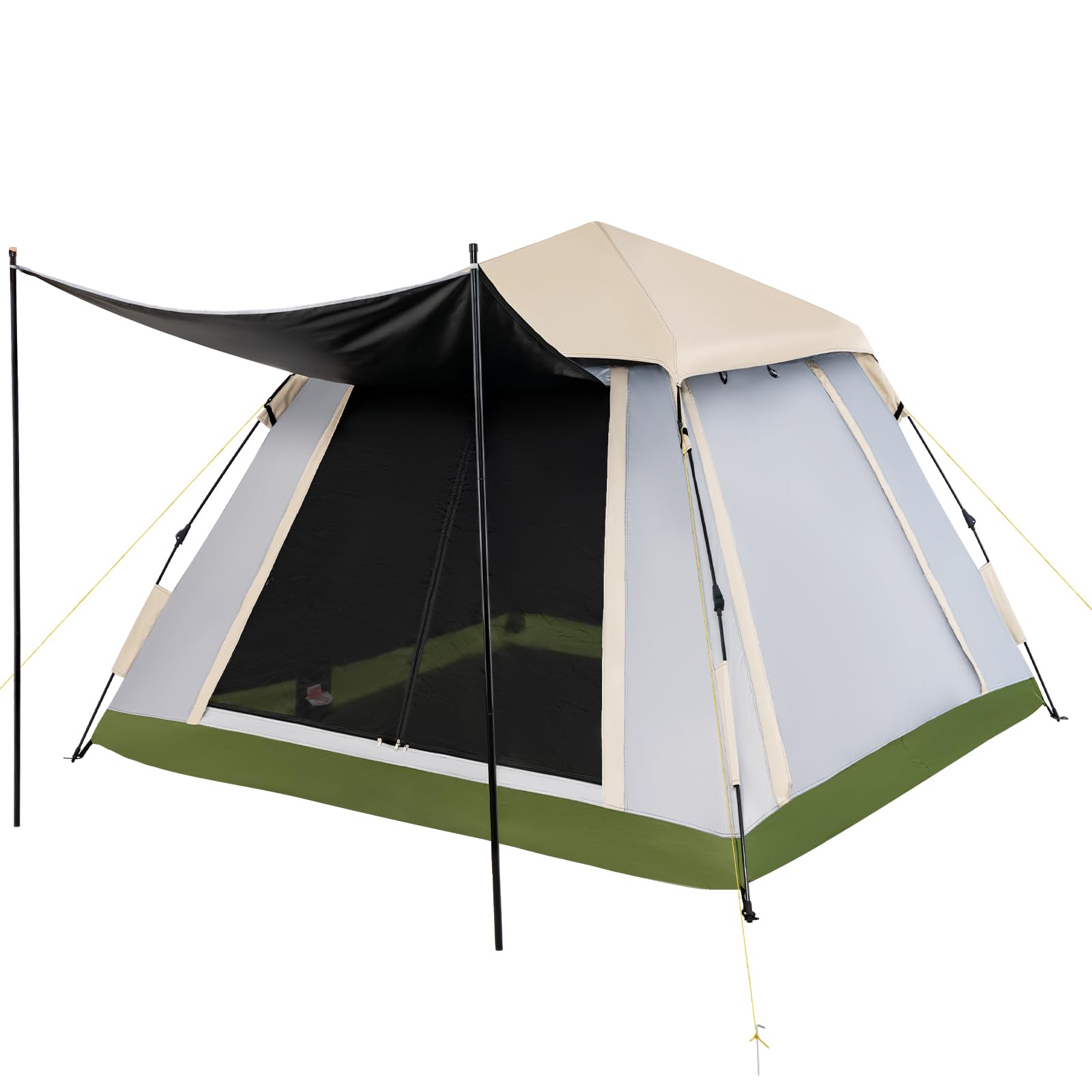 4 person tent for backpacking Costway 2-4 Person Instant Pop-up Camping Tent with Removable Rainfly