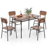 Tangkula Dining Table Set for 4