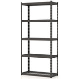 Tangkula 5-Tier Garage Storage Shelves, Heavy Duty Metal Storage Shelving Unit, 35.5" L x 15.5" W x 72" H