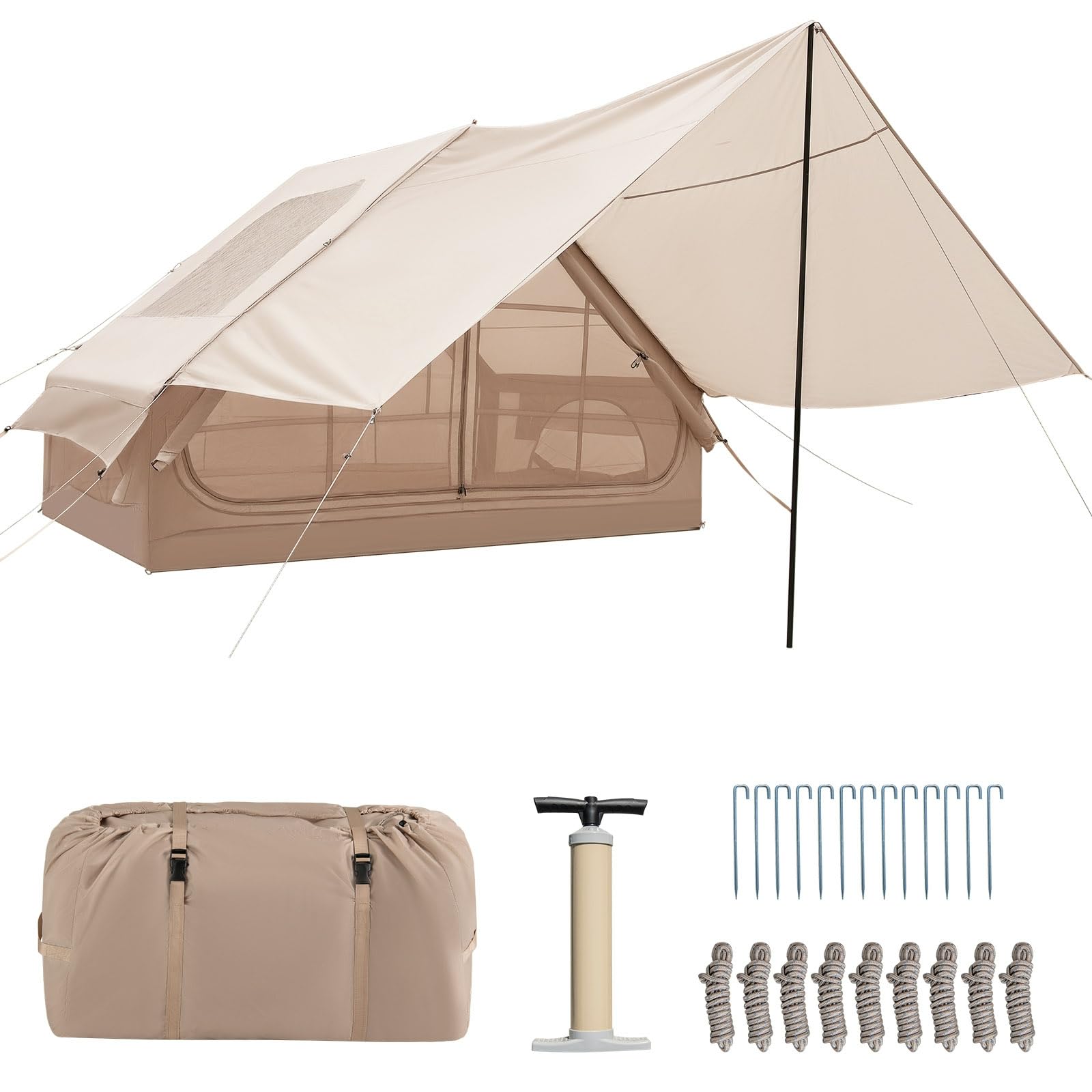 tent winkel Tangkula Inflatable Camping Tent