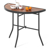 Tangkula Half Round Folding Event Table